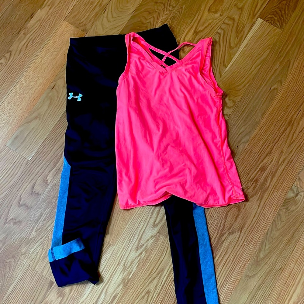 Size 12 leggings and tank